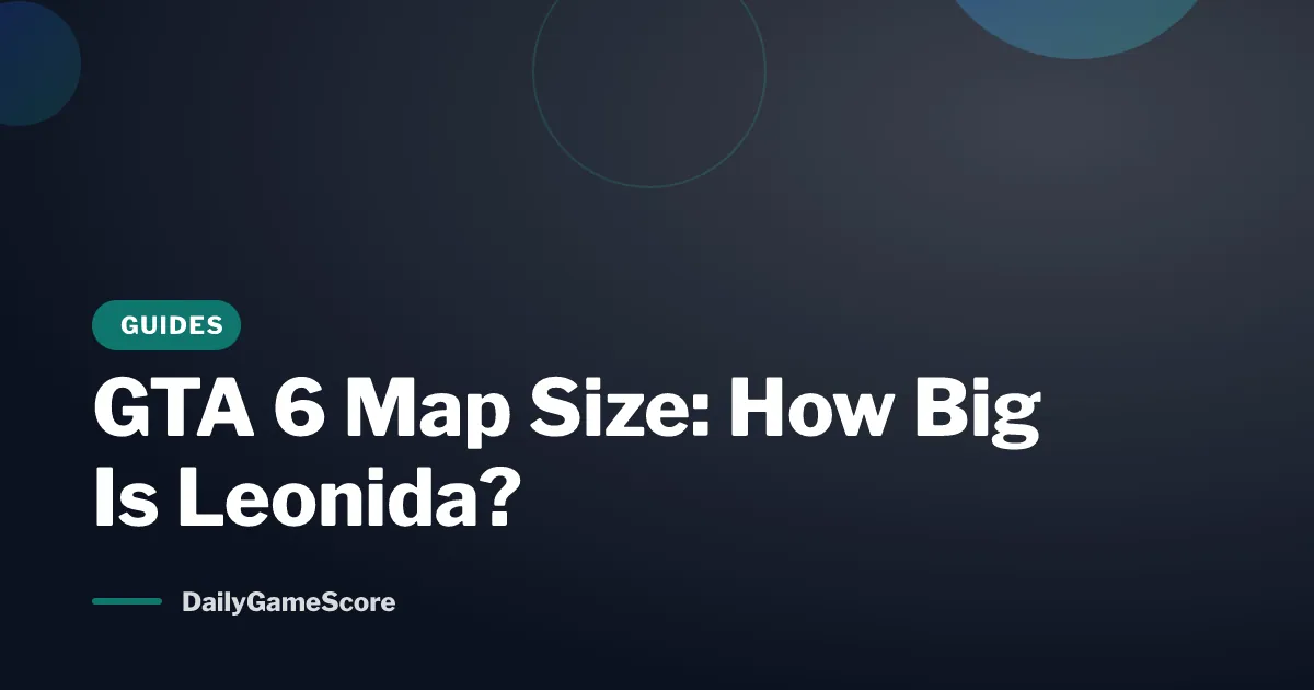 GTA 6 Map Size: How Big Is Leonida?