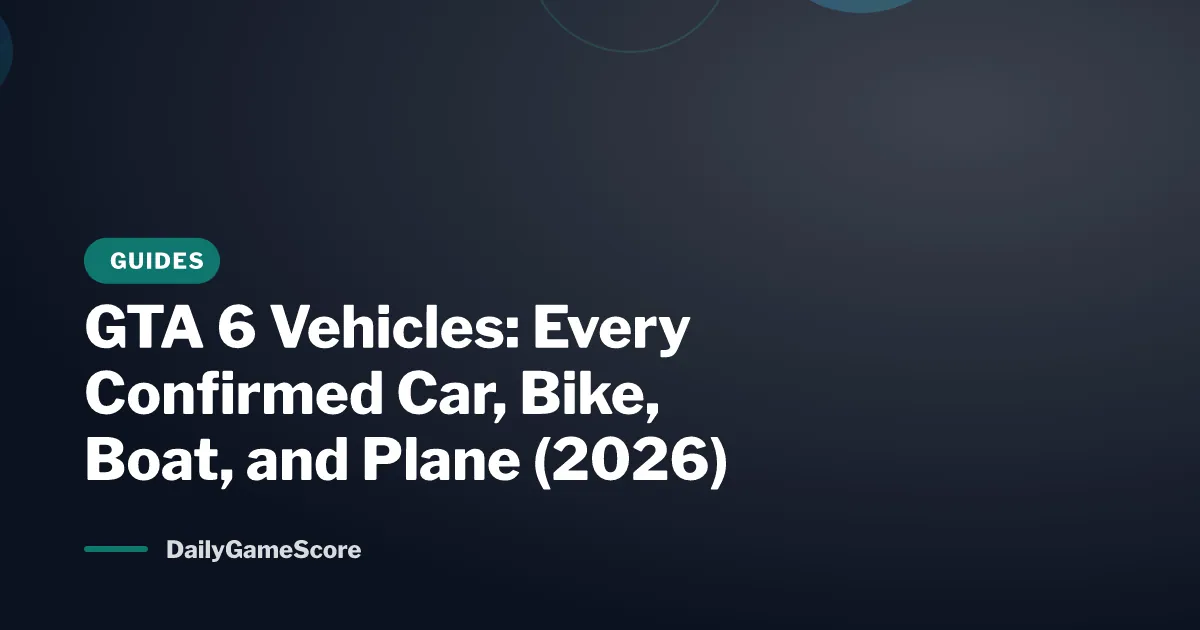 GTA 6 Vehicles: Every Confirmed Car, Bike, Boat, and Plane (2026)
